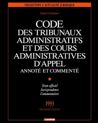Picture of Code des tribunaux administratifs et des cours administratives d'appel annoté et commenté