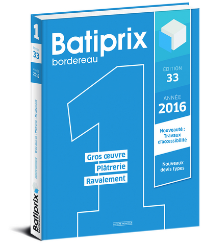 Image de VOLUME 1 BATIPRIX 2016