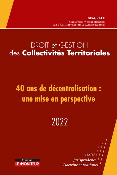 Picture of Droit et Gestion des Collectivités Territoriales - 2022
