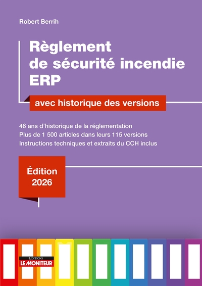 Picture of Règlement de sécurité incendie ERP avec historique des versions
