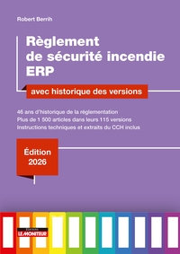 Picture of Règlement de sécurité incendie ERP avec historique des versions