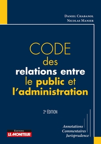 Picture of Code des relations entre le public et l'administration