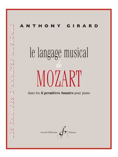 Image de LE LANGAGE MUSICAL DE MOZART DANS LES 6 PREMIERES SONATES POUR PIANO