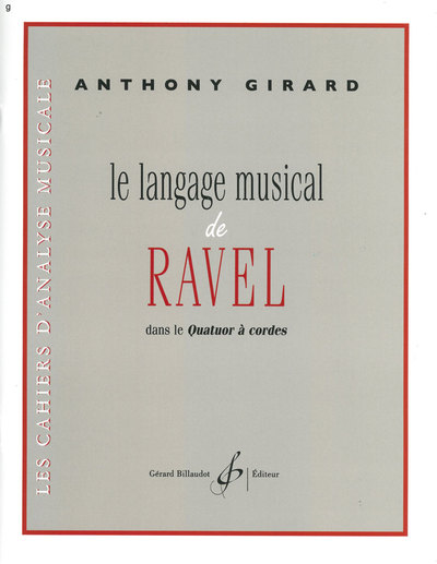 Picture of LE LANGAGE MUSICAL DE RAVEL DANS LE QUATUOR A CORDES