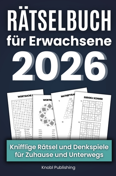 Image de Rätselbuch für Erwachsene 2026 - Knifflige Rätsel und Denkspiele für Zuhause & Unterwegs