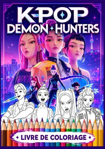 Image de Livre De Coloriage K pop Demon Hunters
