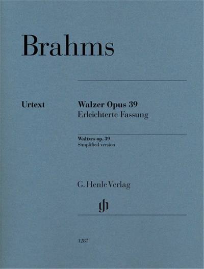 Image de JOHANNES BRAHMS : VALSES OP. 39 - VERSION SIMPLIFIEE (16 VALSES)