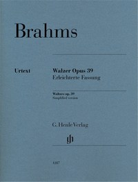 Image de JOHANNES BRAHMS : VALSES OP. 39 - VERSION SIMPLIFIEE (16 VALSES)