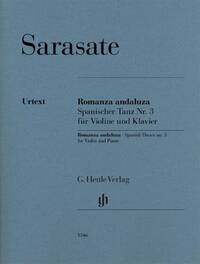 Image de PABLO DE SARASATE : ROMANZA ANDALUZA (DANSE ESPAGNOLE N 3) OP. 22 N 1 POUR VIOLON ET PIANO