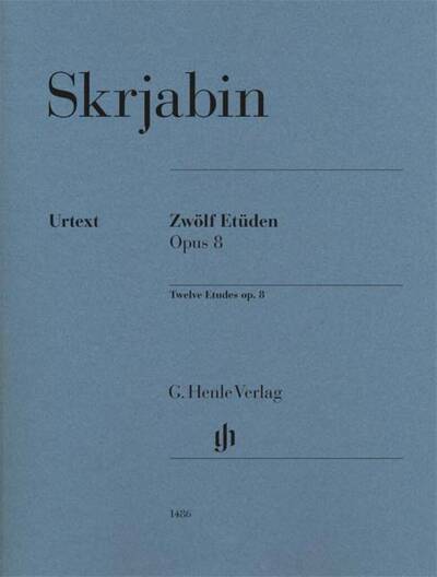 Image de ALEXANDRE SCRIABINE : DOUZE ETUDES OP. 8 - ZWOLF ETUDEN OP. 8 - PIANO AVEC DOIGTES
