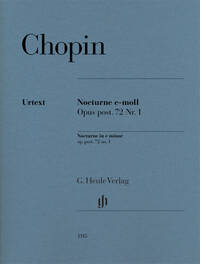 Picture of FREDERIC CHOPIN : NOCTURNE EN MI MINEUR OP. POST. 72 N 1
