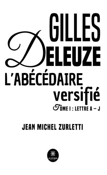 Picture of Gilles Deleuze L'abécédaire versifié