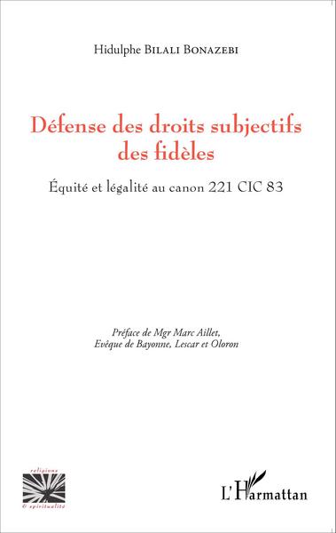 Picture of Défense des droits subjectifs des fidèles