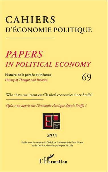 Image de Cahiers d'économie politique 69