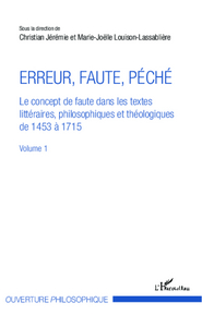 Picture of Erreur, faute, péché (Volume 1)