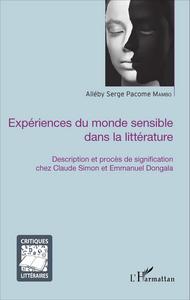 Picture of Expériences du monde sensible dans la littérature
