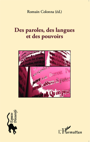 Picture of Des paroles, des langues et des pouvoirs