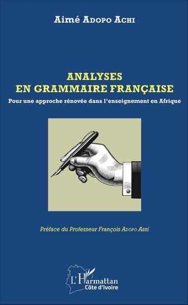 Image de Analyses en grammaire française