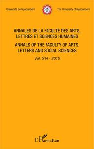 Picture of Annales de la faculté des arts, lettres et sciences humaines Vol XVI - 2015