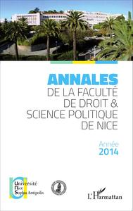 Image de Annales de la faculté de droit et science politique de Nice
