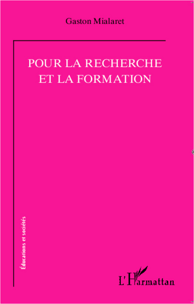 Image de Pour la recherche et la formation