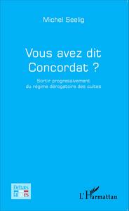 Image de Vous avez dit Concordat ?