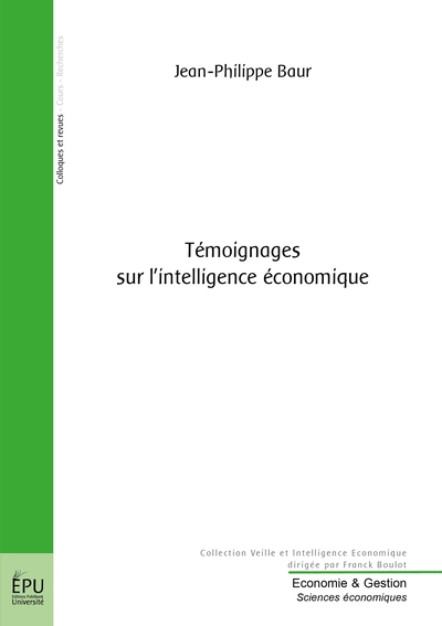 Image de Témoignages sur l'intelligence économique