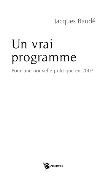 Image de Un Vrai programme