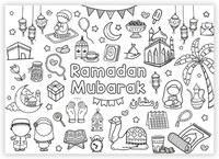 Image de LE GRAND POSTER à COLORIER RAMADAN