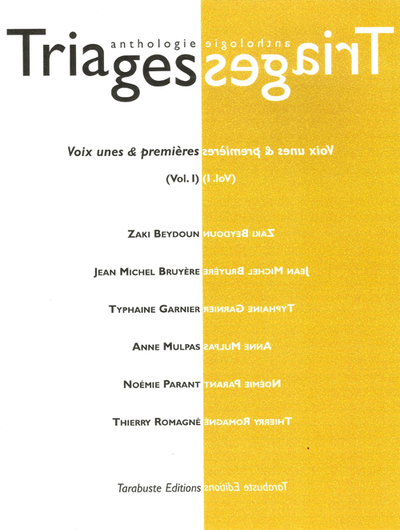 Picture of TRIAGES Anthologie Vol. I (2016)