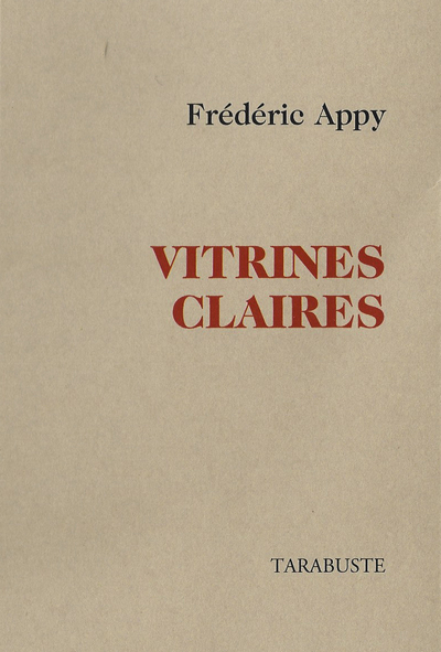 Picture of VITRINES CLAIRES - Frédéric Appy