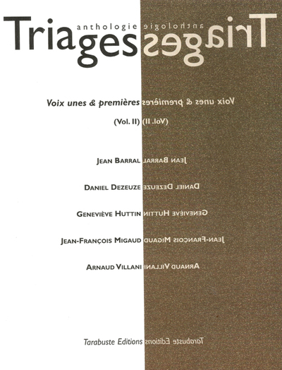 Picture of TRIAGES Anthologie Vol. II (2016)