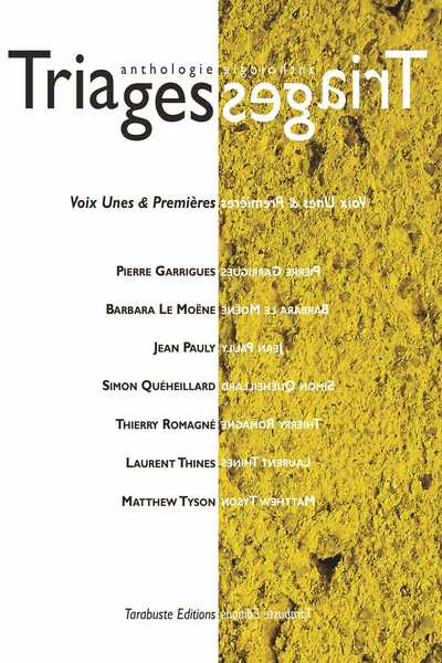 Image de TRIAGES Anthologie Vol. I (2020)