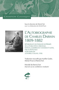 Image de Autobiographie de Charles Darwin (1809-1882) - Rétablissant les passages supprimés de la publication