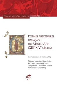 Picture of Poèmes abécédaires français du Moyen Âge - (XIIIe-XIVe siècles)