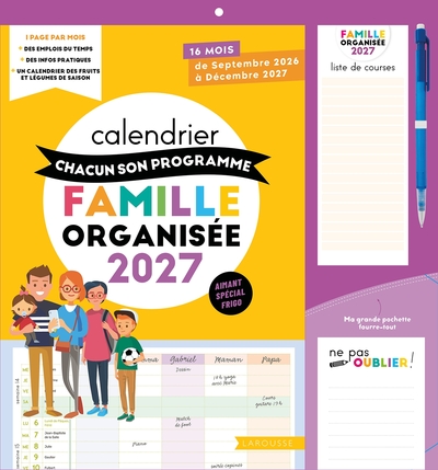 Picture of CALENDRIER CHACUN SON PROGRAMME FAMILLE RIGIDE 2027