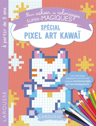 Image de Coloriages magiques en pixel, spécial Chiffres Kawai