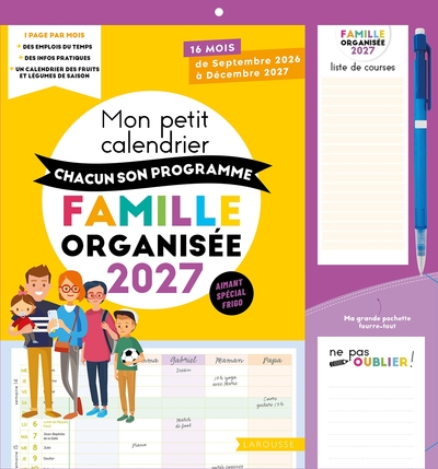 Picture of CALENDRIER COMPACT CHACUN SON PROGRAMME FAMILLE RIGIDE 2027