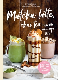 Image de Matcha latte, chaï tea et petites douceurs cosy