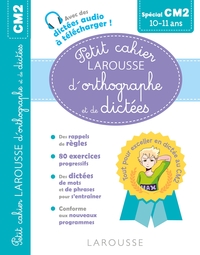 Picture of Petit cahier LAROUSSE d'orthographe et de dictées CM2