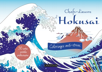 Picture of Cartes postales à colorier : Chefs-d'oeuvre d'Hokusai