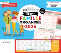 Image de Grand calendrier hebdo Famille organisée 2026