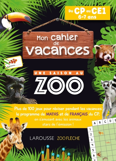 Image de Cahier de vacances UNE SAISON AU ZOO  CP-CE1