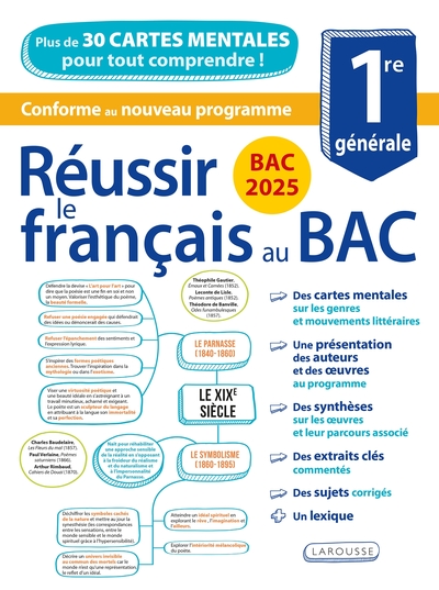 Image de Bac 2025 - Réussir le français au Bac en cartes mentales