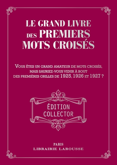 Image de Le Grand livre des Premiers mots croisés
