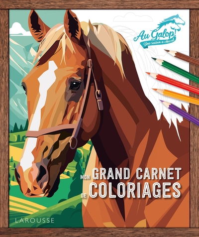 Picture of Mon grand carnet de coloriages AU GALOP