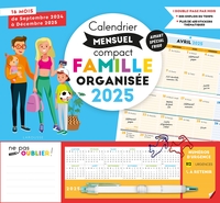 Picture of Calendrier mensuel compact famille organisée 2025
