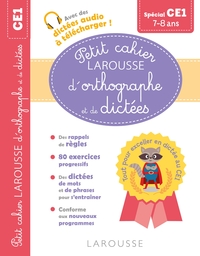 Picture of Petit cahier LAROUSSE d'orthographe et de dictées CE1