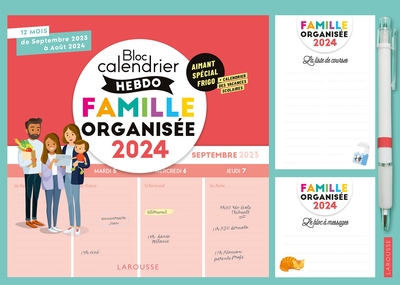 Picture of Le petit calendrier hebdo de la famille organisée 2023 - 2024