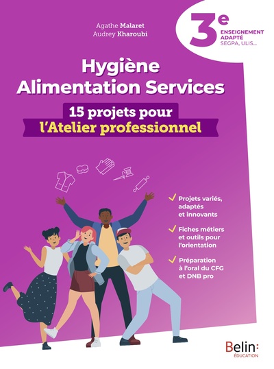 Image de Hygiène Alimentation Services 3e - 15 projets pour l'Atelier professionnel